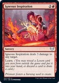 Igneous Inspiration - Strixhaven: School of Mages - Magic: The Gathering card