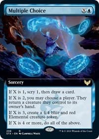 Multiple Choice (Extended Art) - Strixhaven: School of Mages - Magic: The Gathering card