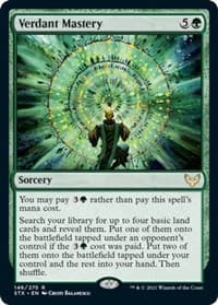 Verdant Mastery - Strixhaven: School of Mages - Magic: The Gathering card