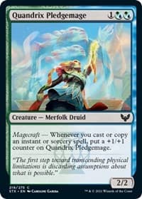 Quandrix Pledgemage - Strixhaven: School of Mages - Magic: The Gathering card