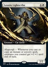 Leonin Lightscribe (Extended Art) - Strixhaven: School of Mages - Magic: The Gathering card