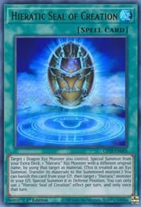 Hieratic Seal of Creation - Ghosts From the Past - YuGiOh card