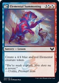 Elemental Summoning - Strixhaven: School of Mages - Magic: The Gathering card