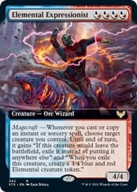 Elemental Expressionist (Extended Art) - Strixhaven: School of Mages - Magic: The Gathering card