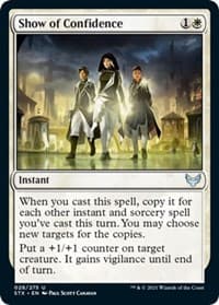 Show of Confidence - Strixhaven: School of Mages - Magic: The Gathering card