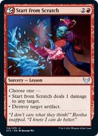 Start from Scratch - Strixhaven: School of Mages - Magic: The Gathering card