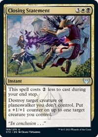 Closing Statement - Strixhaven: School of Mages - Magic: The Gathering card