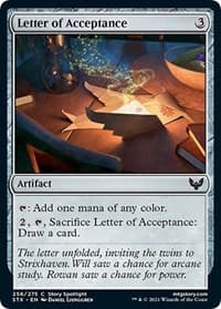 Letter of Acceptance - Strixhaven: School of Mages - Magic: The Gathering card
