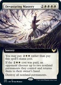 Devastating Mastery (Extended Art) - Strixhaven: School of Mages - Magic: The Gathering card