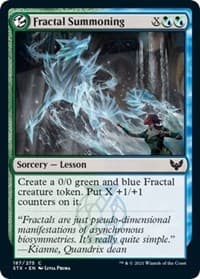 Fractal Summoning - Strixhaven: School of Mages - Magic: The Gathering card