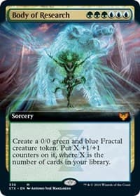 Body of Research (Extended Art) - Strixhaven: School of Mages - Magic: The Gathering card