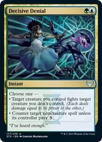 Decisive Denial - Strixhaven: School of Mages - Magic: The Gathering card