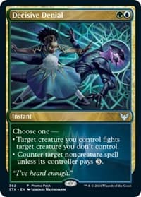 Decisive Denial - Promo Pack: Strixhaven - Magic: The Gathering card