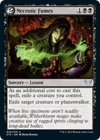 Necrotic Fumes - Strixhaven: School of Mages - Magic: The Gathering card