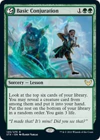 Basic Conjuration - Strixhaven: School of Mages - Magic: The Gathering card