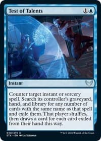 Test of Talents - Strixhaven: School of Mages - Magic: The Gathering card