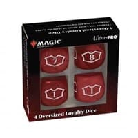 Deluxe Mountain Loyalty Dice with 7-12 for Magic - Red (22mm) - Ultra Pro Life Counters - Life Counters card