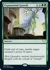 Exponential Growth - Strixhaven: School of Mages - Magic: The Gathering card