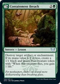 Containment Breach - Strixhaven: School of Mages - Magic: The Gathering card
