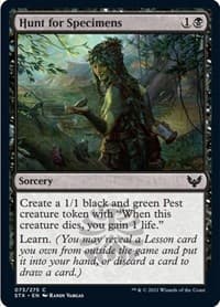 Hunt for Specimens - Strixhaven: School of Mages - Magic: The Gathering card