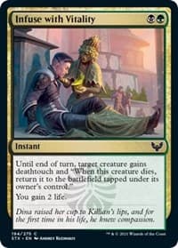 Infuse with Vitality - Strixhaven: School of Mages - Magic: The Gathering card