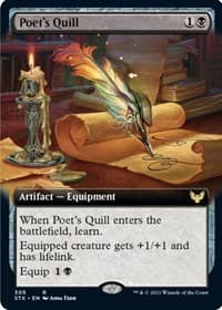 Poet's Quill (Extended Art) - Strixhaven: School of Mages - Magic: The Gathering card