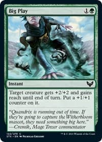 Big Play - Strixhaven: School of Mages - Magic: The Gathering card
