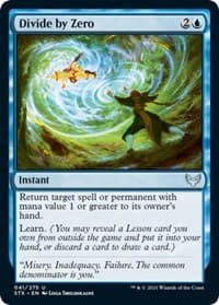 Divide by Zero - Strixhaven: School of Mages - Magic: The Gathering card