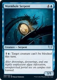 Wormhole Serpent - Strixhaven: School of Mages - Magic: The Gathering card