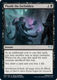 Plumb the Forbidden - Strixhaven: School of Mages - Magic: The Gathering card