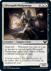 Silverquill Pledgemage - Strixhaven: School of Mages - Magic: The Gathering card