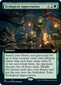 Ecological Appreciation (Extended Art) - Strixhaven: School of Mages - Magic: The Gathering card