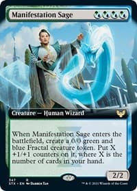 Manifestation Sage (Extended Art) - Strixhaven: School of Mages - Magic: The Gathering card