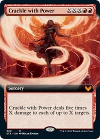 Crackle with Power (Extended Art) - Strixhaven: School of Mages - Magic: The Gathering card