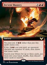 Fervent Mastery (Extended Art) - Strixhaven: School of Mages - Magic: The Gathering card