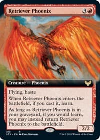Retriever Phoenix (Extended Art) - Strixhaven: School of Mages - Magic: The Gathering card