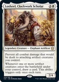 Losheel, Clockwork Scholar - Commander 2021 - Magic: The Gathering card