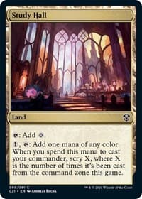 Study Hall - Commander 2021 - Magic: The Gathering card