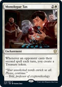 Monologue Tax - Commander 2021 - Magic: The Gathering card