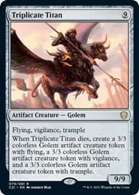 Triplicate Titan - Commander 2021 - Magic: The Gathering card