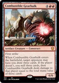 Combustible Gearhulk - Commander 2021 - Magic: The Gathering card