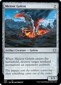 Meteor Golem - Commander 2021 - Magic: The Gathering card