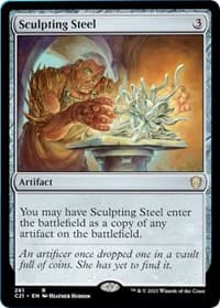 Sculpting Steel - Commander 2021 - Magic: The Gathering card