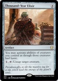 Thousand-Year Elixir - Commander 2021 - Magic: The Gathering card