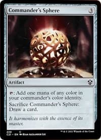 Commander's Sphere - Commander 2021 - Magic: The Gathering card