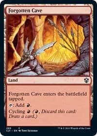 Forgotten Cave - Commander 2021 - Magic: The Gathering card