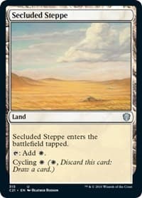 Secluded Steppe - Commander 2021 - Magic: The Gathering card