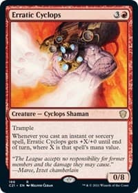 Erratic Cyclops - Commander 2021 - Magic: The Gathering card