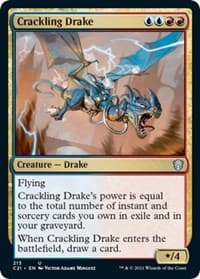 Crackling Drake - Commander 2021 - Magic: The Gathering card