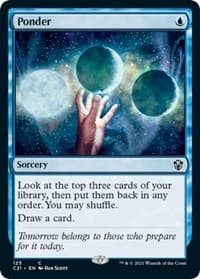 Ponder - Commander 2021 - Magic: The Gathering card